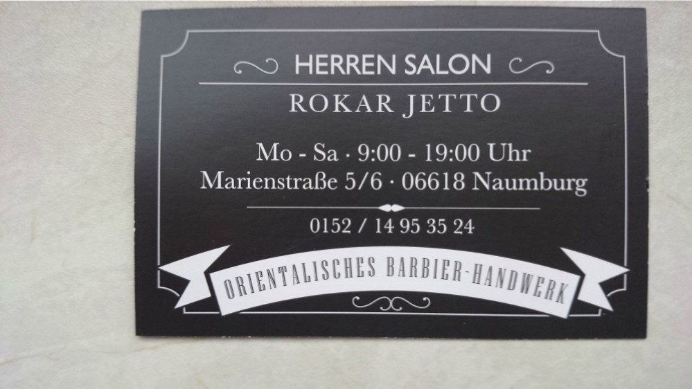Barbershop Rokar Naumburg Saale Öffnungszeiten